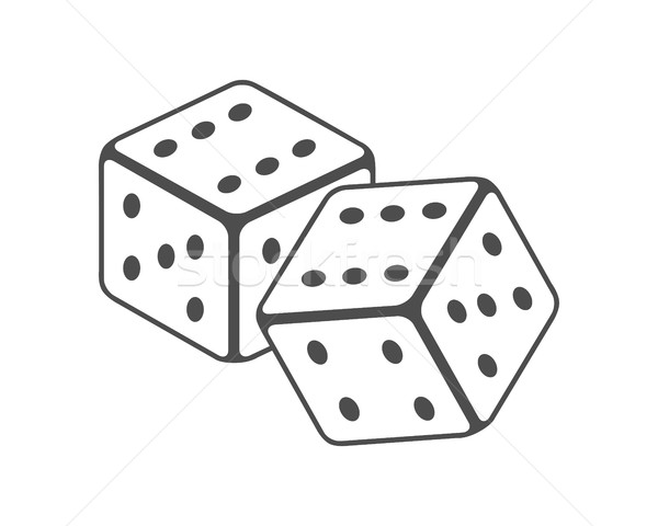 Stock photo: Dice Vector Illustration