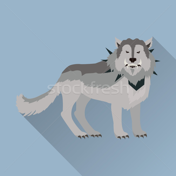 Grey Wolf in the Collar Stock photo © robuart