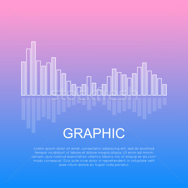Graphic Reflecting Business Column Chart Isolated Stock photo © robuart