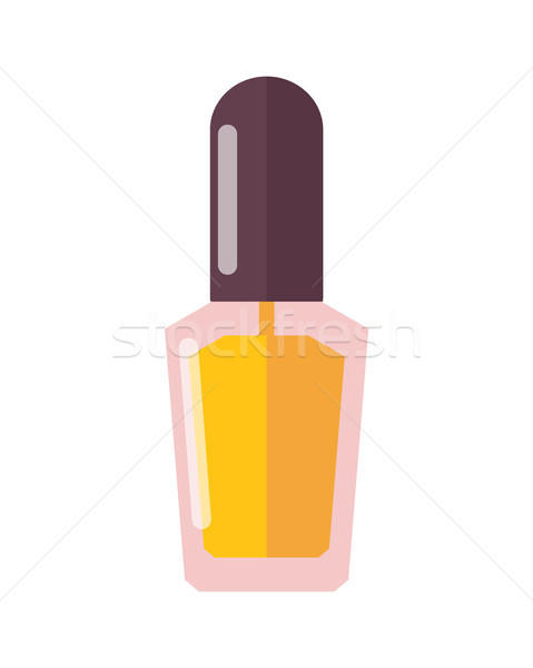 Heldere Geel nagellak glas glanzend fles Stockfoto © robuart