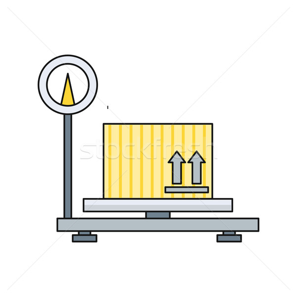 Scales flat Design. Weight of Goods Stock photo © robuart