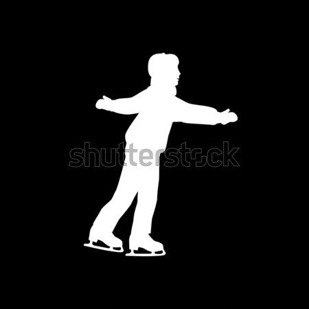 Mensen schaatsen stijl ontwerp figuurschaatsen Stockfoto © robuart