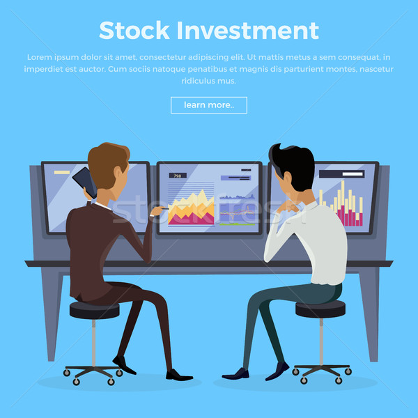 Modern Online Trading Technology Illustration. Stock photo © robuart