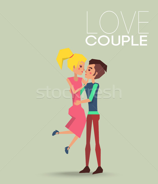 Couple Love Dating Boyfriend and Girlfriend Vector Stock photo © robuart