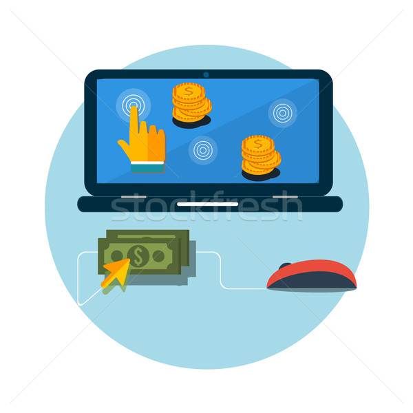 Pay per click internet advertising model Stock photo © robuart