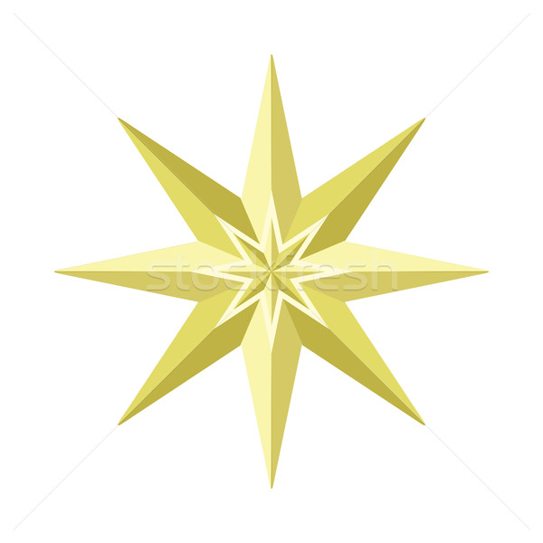 Eight-pointed Star Illustration in Flat Design Stock photo © robuart