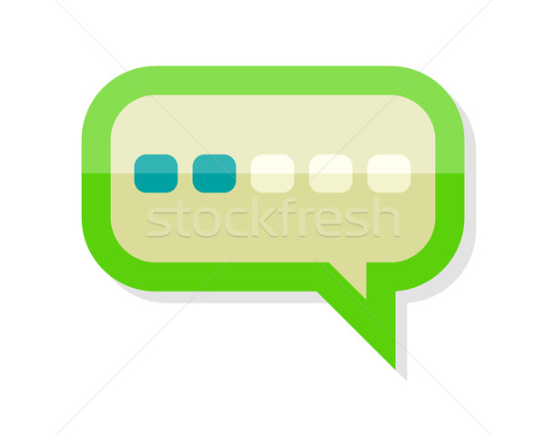Messaging Icon Isolated. Comment Dialog Discussion Stock photo © robuart