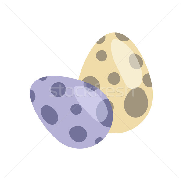 Stock photo: Dinosaur Eggs Collection, Vector Illustration