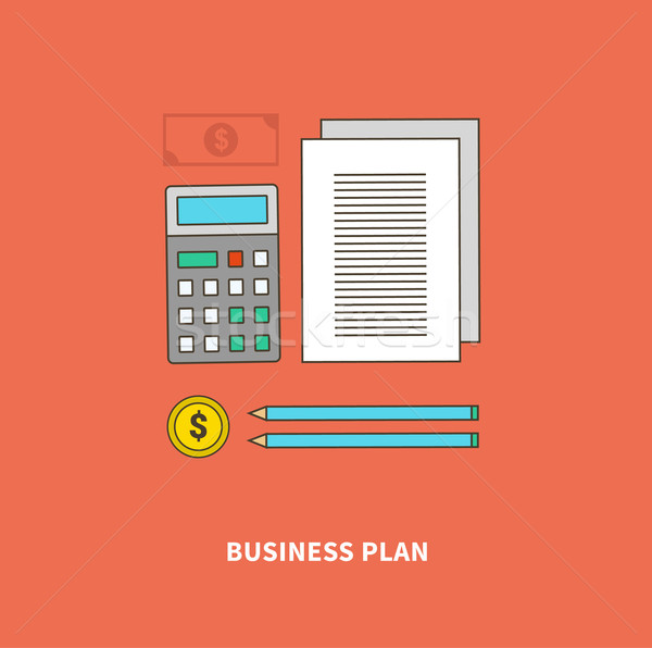 Plan essentieel business stroom procede web design Stockfoto © robuart