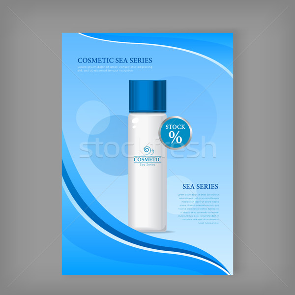 Cosmetic Sea Series Bottle. Discount Banner Stock photo © robuart