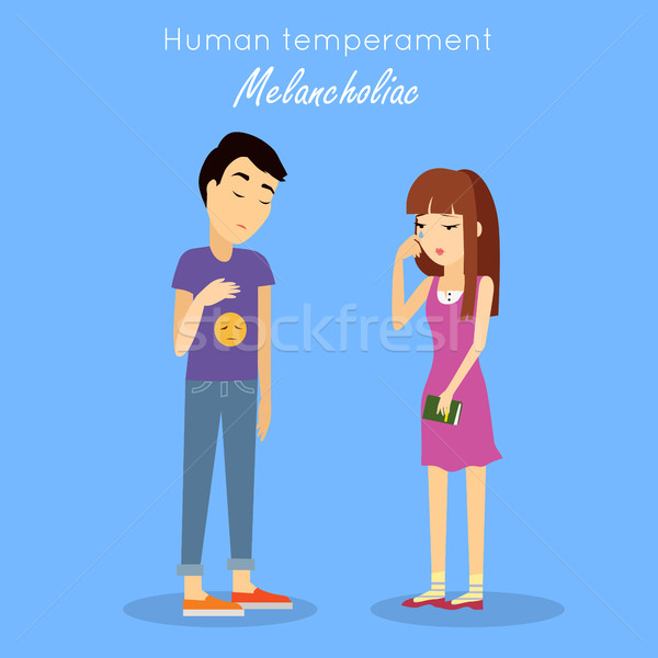Human Temperament Concept Vector in Flat Design Stock photo © robuart