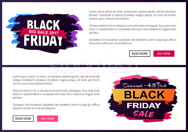 Stockfoto: Black · friday · groot · verkoop · promo · web · posters