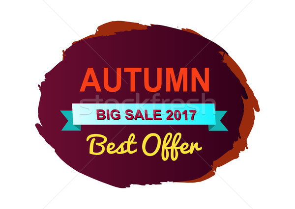 Autumn Best Offer Big Sale Vector Illustration Stock photo © robuart