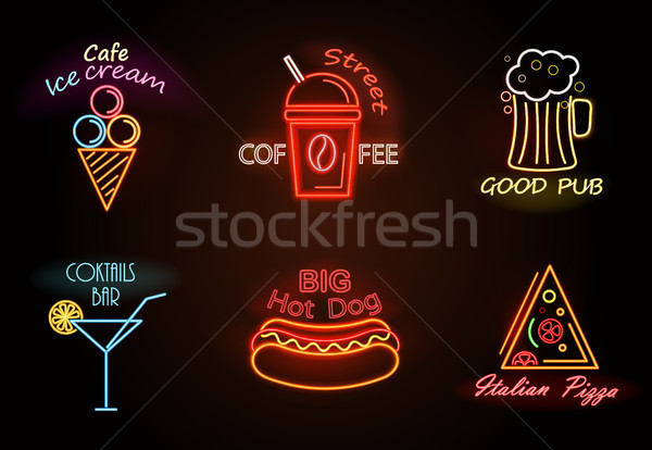 Stock fotó: Kávézó · fagylalt · utca · kávé · jó · kocsma