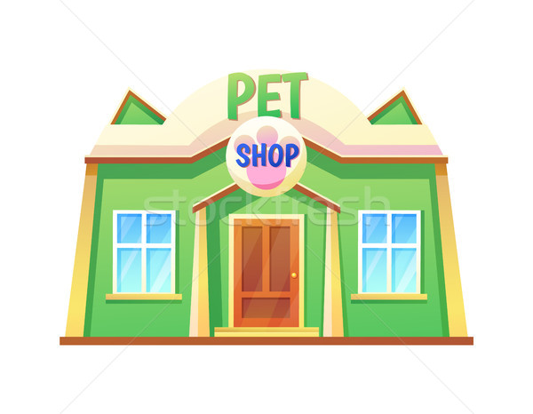 Pet Shop Store with Pets, Vector Illustration Stock photo © robuart