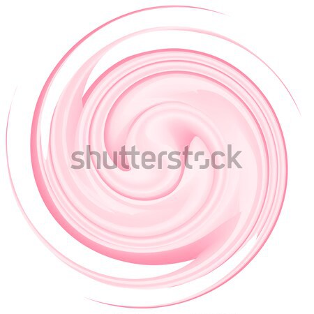 Milk yogurt cream curl isolated on white background Stock photo © robuart