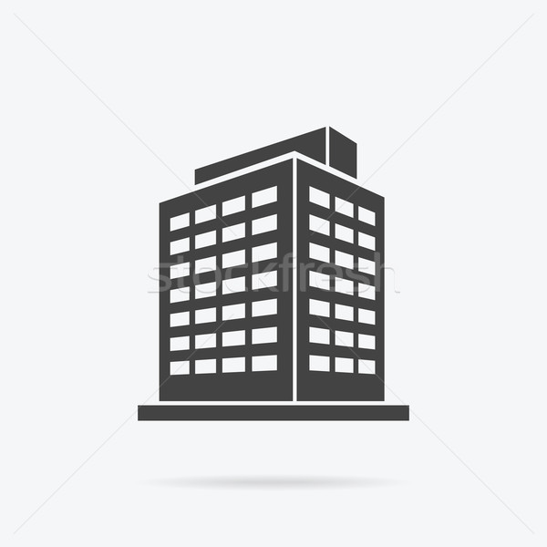 Gratte-ciel maison bâtiment icône gratte-ciel logo [[stock_photo]] © robuart