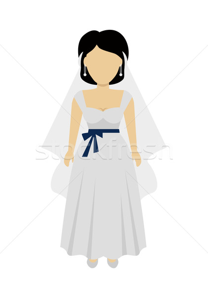 Woman Bride Character Vector Illustration. Stock photo © robuart
