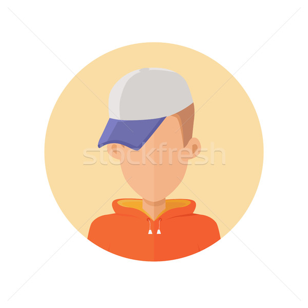 Young Man Avatar without Facial Features. Stock photo © robuart