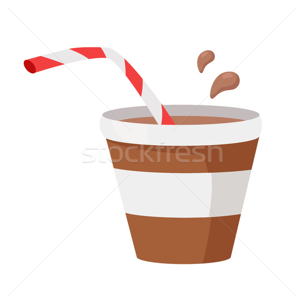 Coffee or Cocoa Vector Illustration in Flat Design Stock photo © robuart