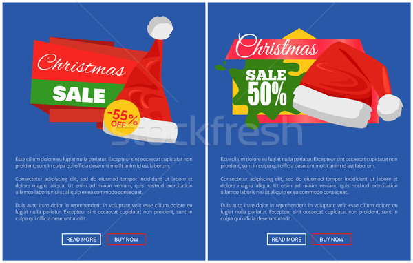 Allegro Natale vendita babbo natale promo Foto d'archivio © robuart