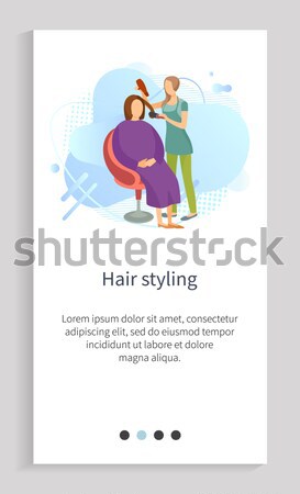Stock photo: Breastfeeding Informative Banners Set with Women