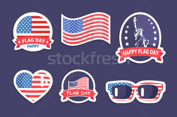 Happy Flag Day Collection Vector Illustration Stock photo © robuart