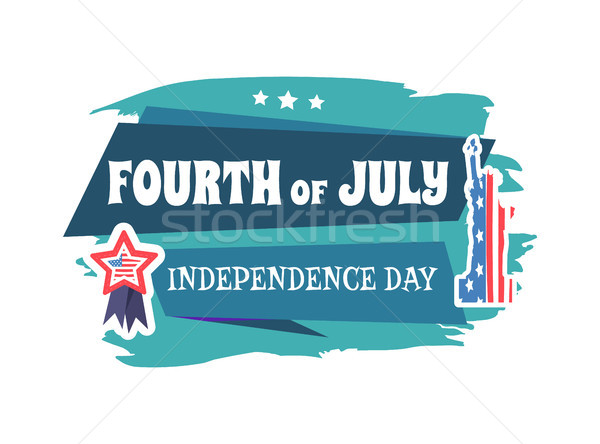 Fourth of July Independence Vector Illustration Stock photo © robuart