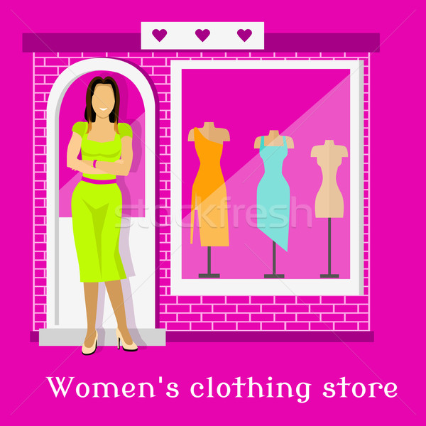 Woman Clothing Urban Store Design Stock photo © robuart