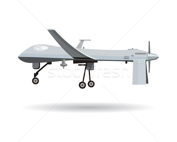 Flying Drone Vector Illustration in Flat Design Stock photo © robuart