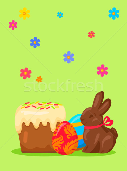 Easter Festive Concept with Traditional Meals Stock photo © robuart