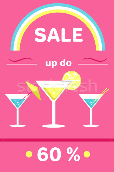 Summer Sale Poster with Holiday Discount Vector Stock photo © robuart