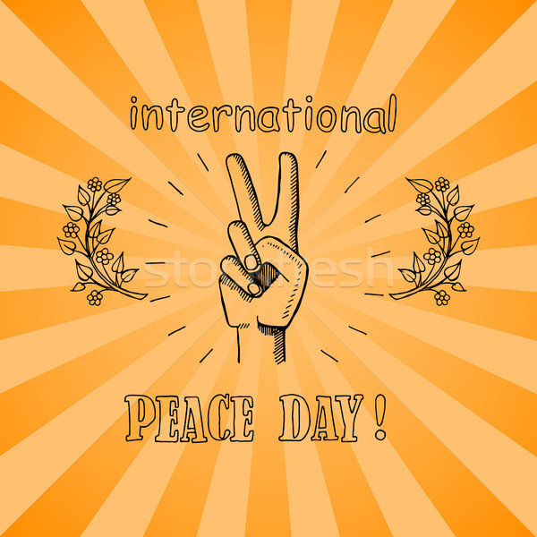 International Peace Day Poster 21 September 2017 Stock photo © robuart