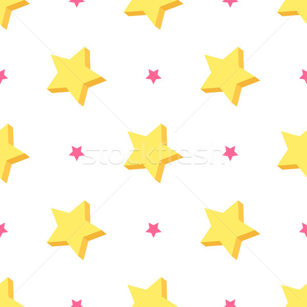 Starry Seamless Pattern Vector Illustration Stock photo © robuart