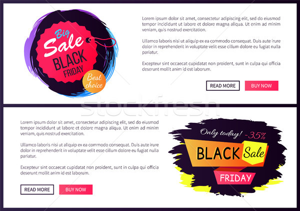Big Sale Black Friday Web Vector Illustration Stock photo © robuart