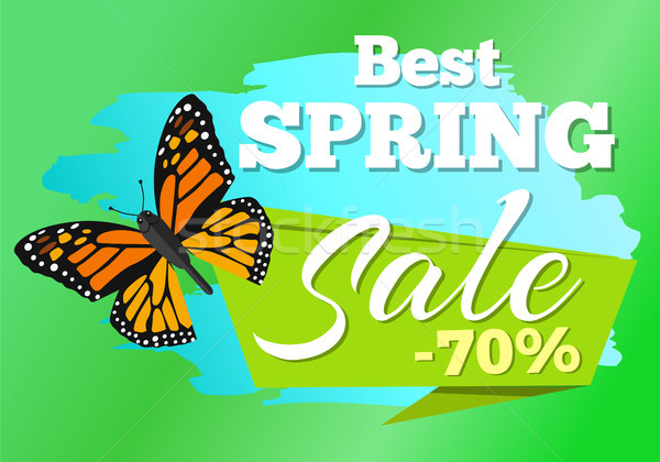 Cel mai bun primăvară vânzare autocolant fluture Imagine de stoc © robuart