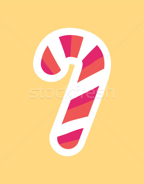 Candy Stick Stripped Dessert Vector Illustration Stock photo © robuart