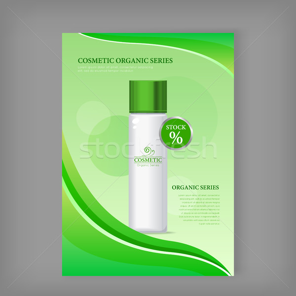Cosmetic Organic Series Bottle Isolated. Stock Stock photo © robuart