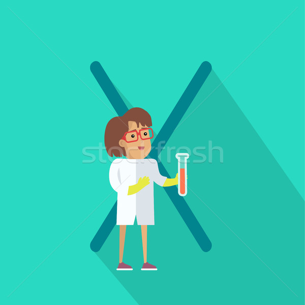 Science Alphabet Concept In Flat Design Stock photo © robuart