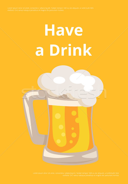 Have a Drink Picture Shown on Vector Illustration Stock photo © robuart
