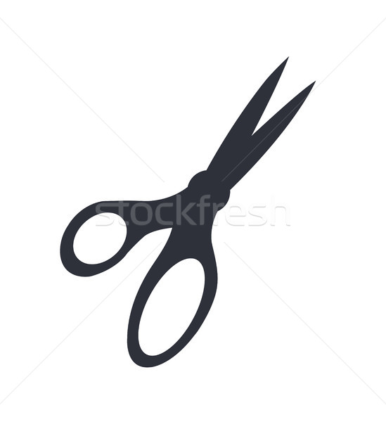 Silhouette of Art Scissors Vector Illustration Stock photo © robuart