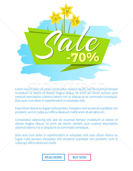 Sale 70 Off Sticker Daffodil Narcissus Bulbous Stock photo © robuart