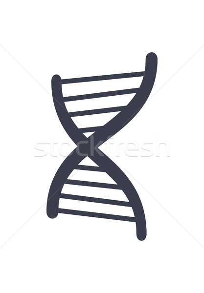 Stock foto: Dna · Säure · Kette · logo-Design · Symbol · schwarz · weiß