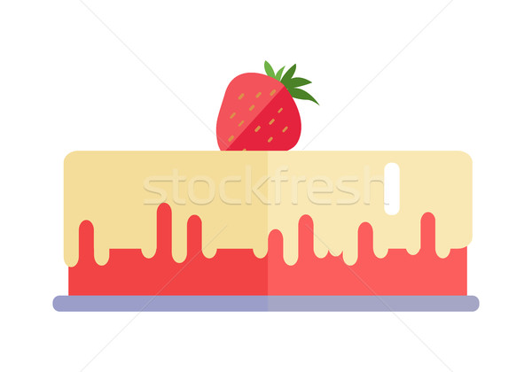 Fraise tarte design maison savoureux [[stock_photo]] © robuart