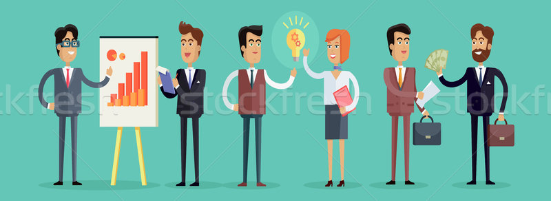 Business People Concept Vector Illustration in Flat Design Stock photo © robuart