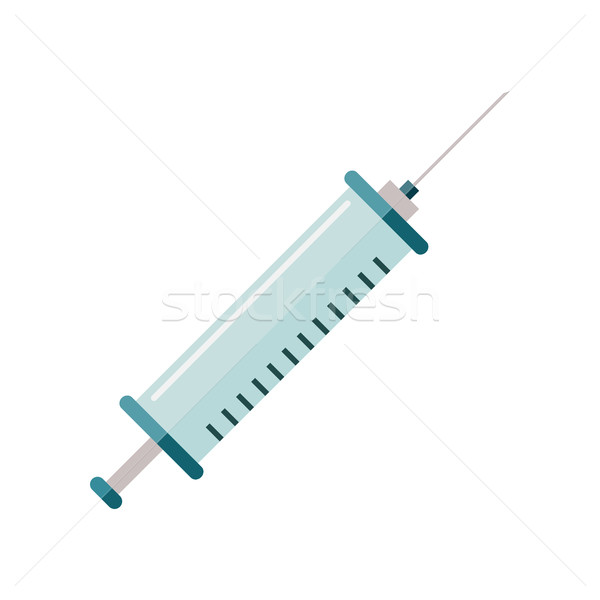 Syringe Vector Illustration in Flat Style Design   Stock photo © robuart