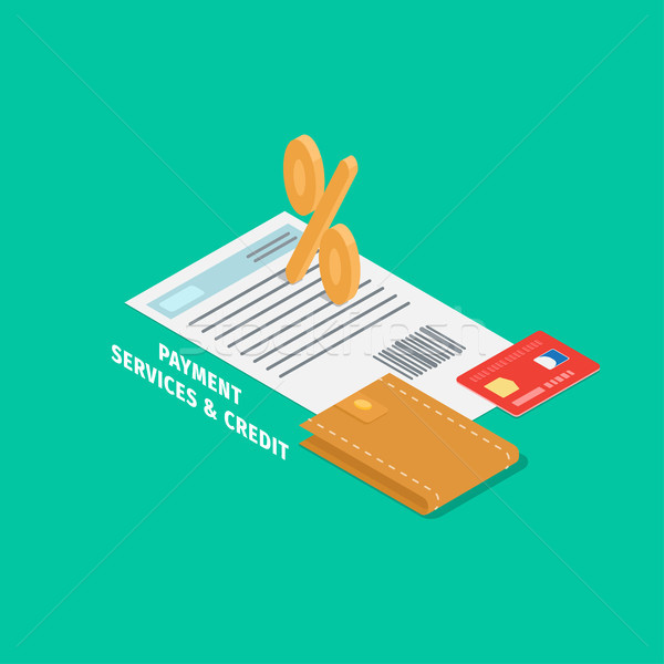 Payment and Credit Services Vector Concept Stock photo © robuart