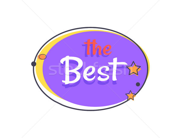The Best Night Sale Banner with Moon and Stars Stock photo © robuart