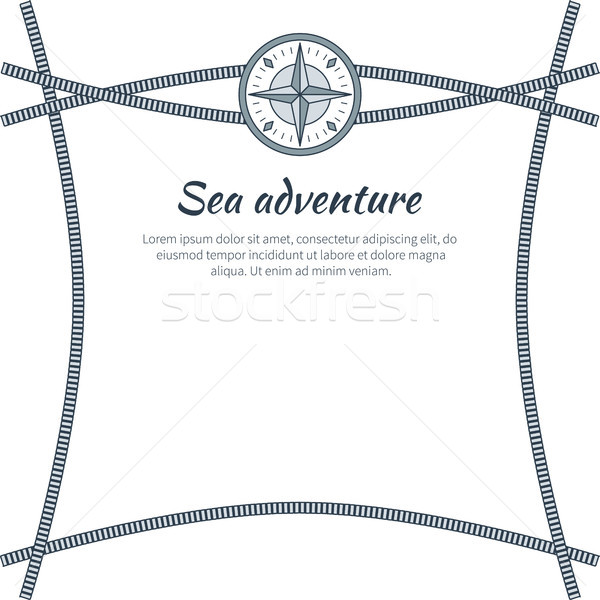 Sea Adventure, Colorful Card, Vector Illustration Stock photo © robuart