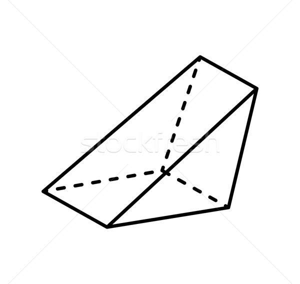 Triangular Prism Geometric Figure Gometry Shape Stock photo © robuart